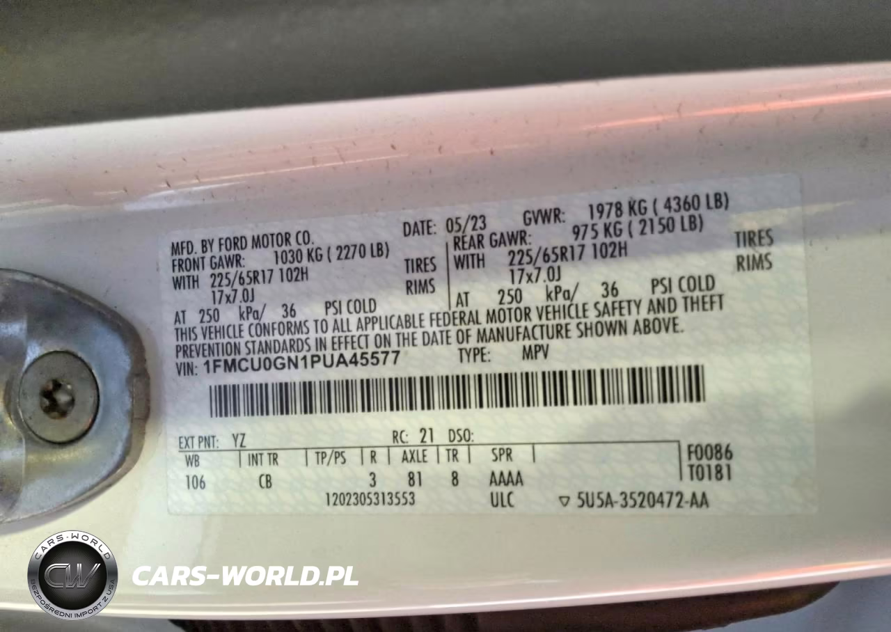 2023 Ford Escape Active VIN:1FMCU0GN1PUA45577 - 13