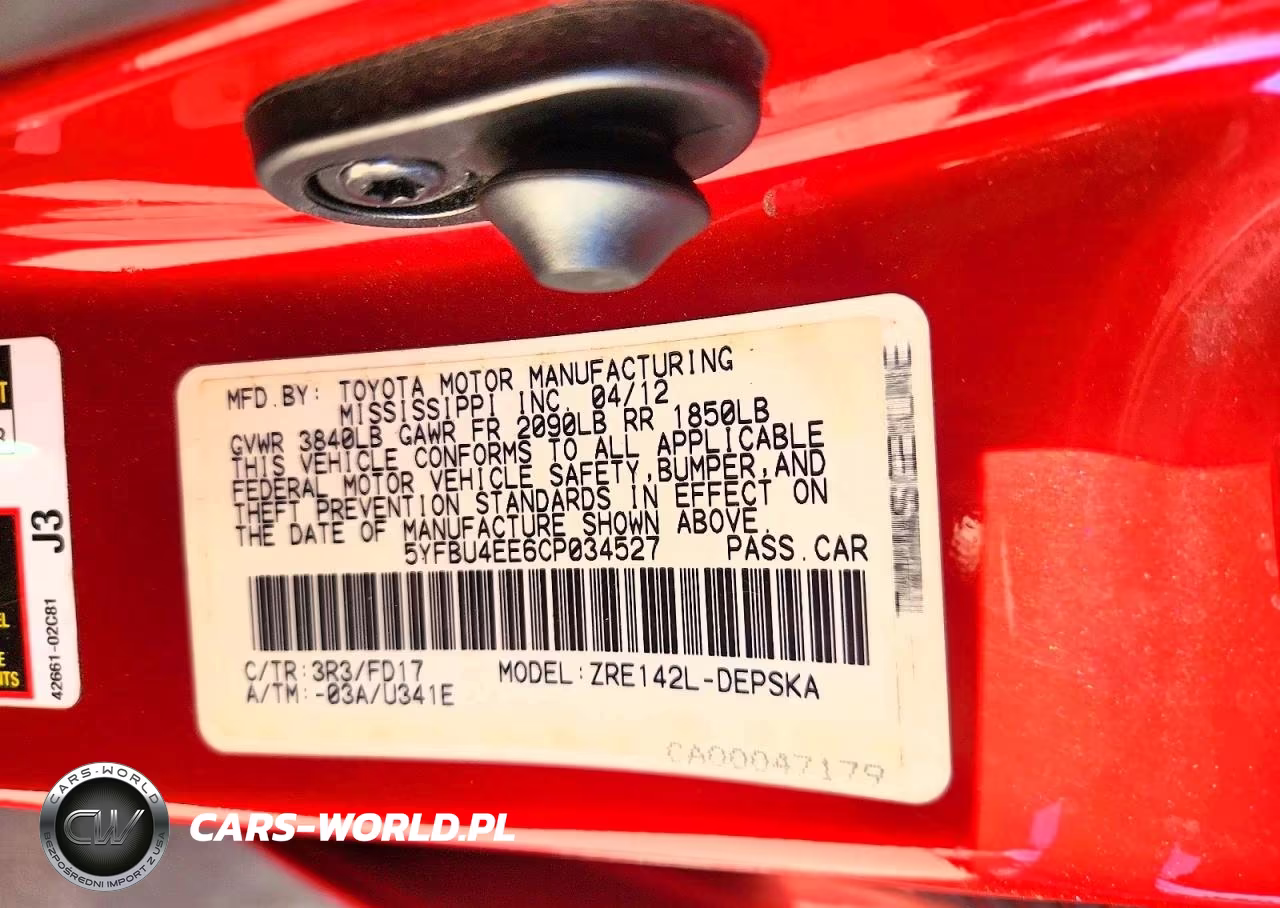 2012 Toyota Corolla S VIN:5YFBU4EE6CP034527 - 13