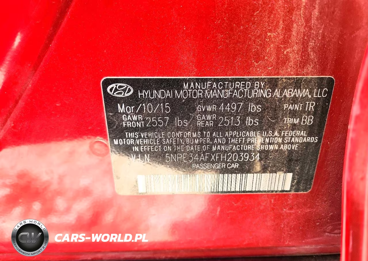 2015 Hyundai Sonata Limited VIN:5NPE34AFXFH203934 - 12