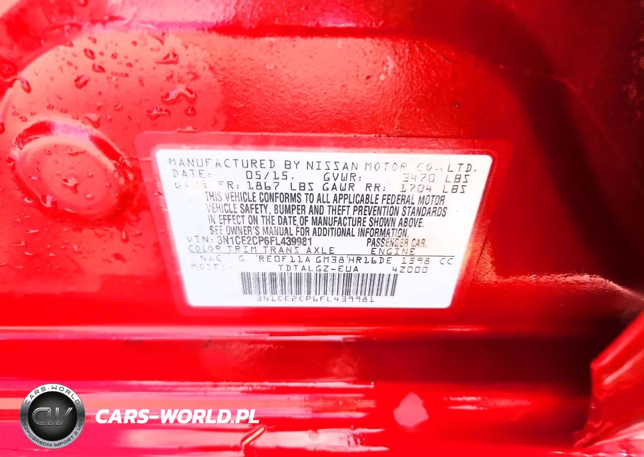 2015 Nissan Versa Note Sr VIN:3N1CE2CP6FL439981 - 12