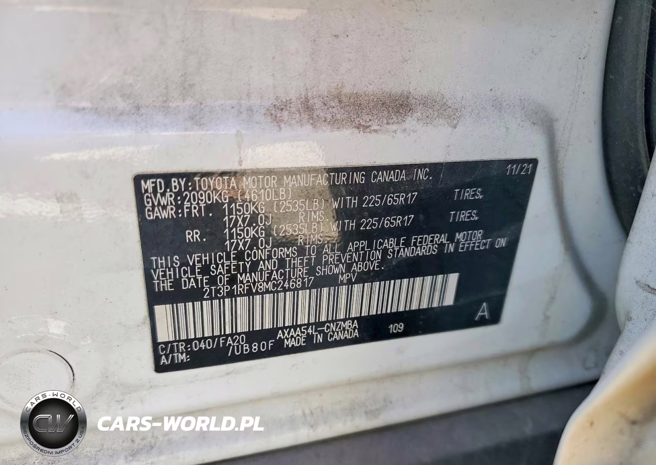 2021 Toyota Rav4 Xle VIN:2T3P1RFV8MC246817 - 13