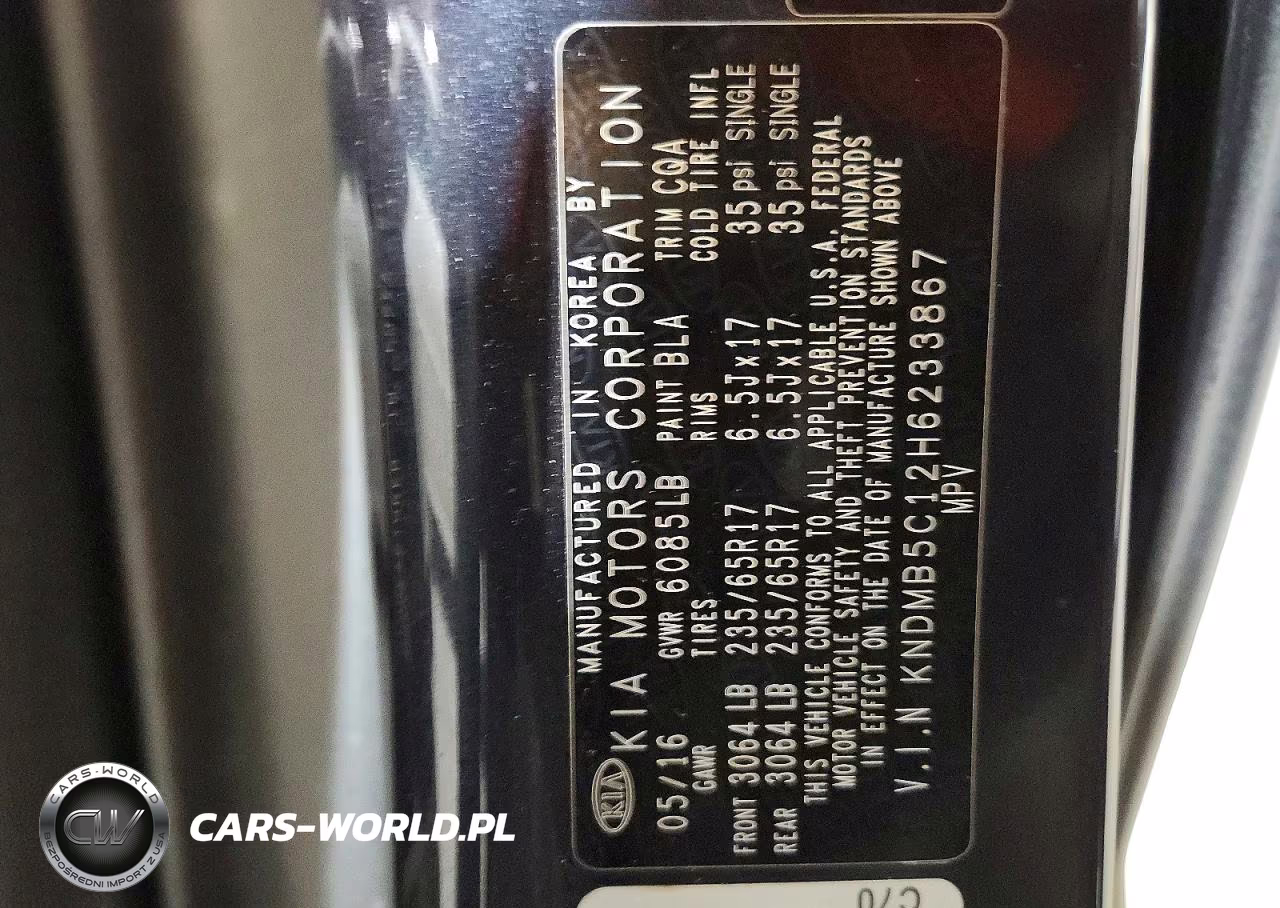 2017 Kia Sedona Lx VIN:KNDMB5C12H6233867 - 13