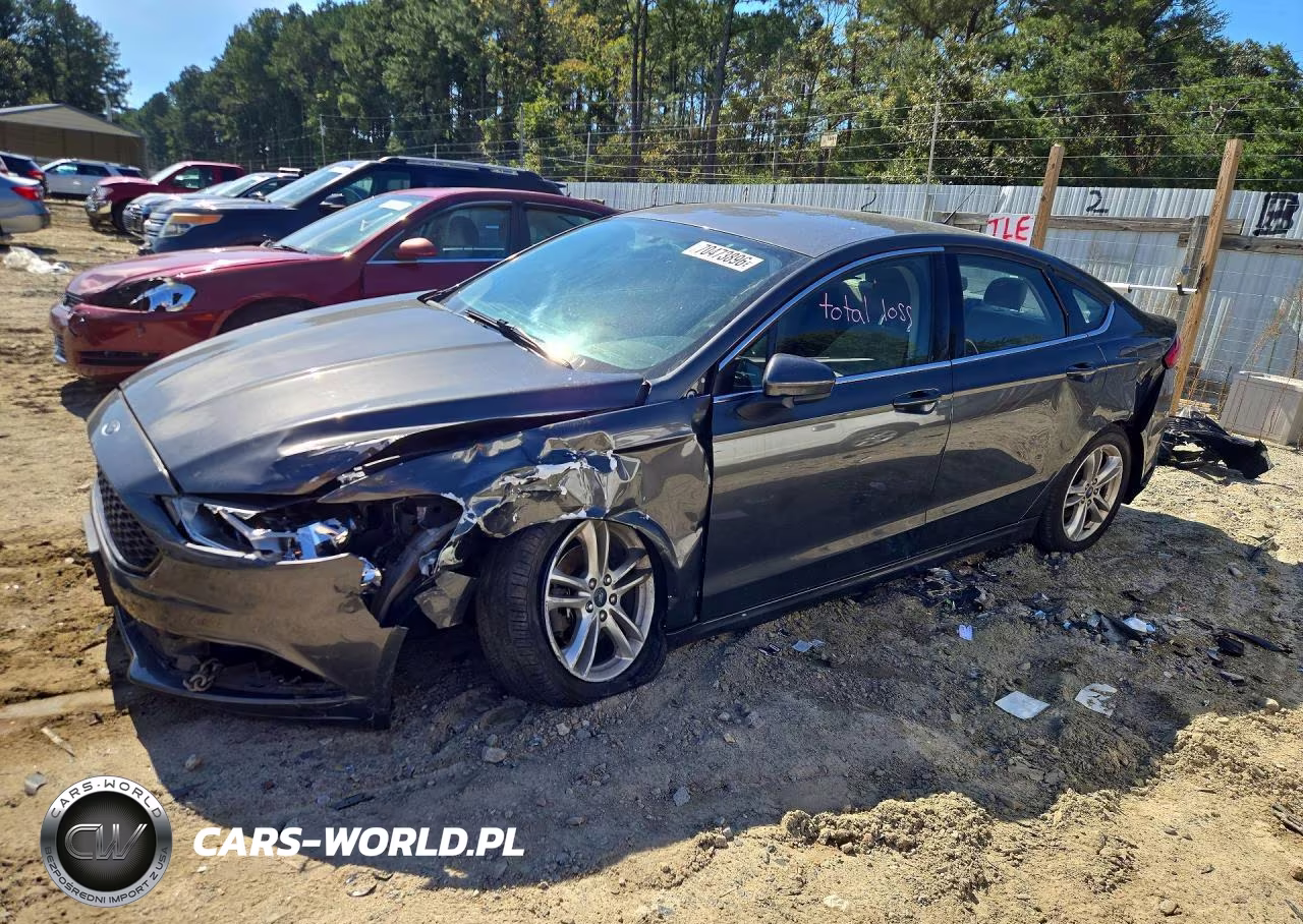 2018 Ford Fusion S Hybrid VIN:3FA6P0UU6JR122243 - 1