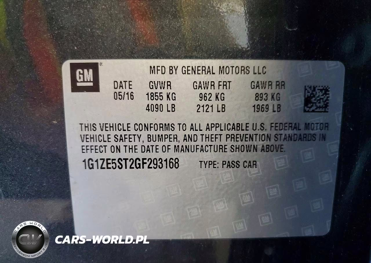2016 Chevrolet Malibu Lt VIN:1G1ZE5ST2GF293168 - 12
