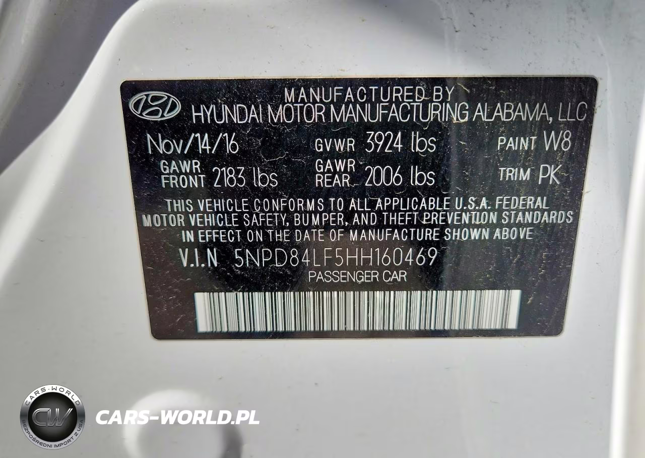 2017 Hyundai Elantra Se VIN:5NPD84LF5HH160469 - 12