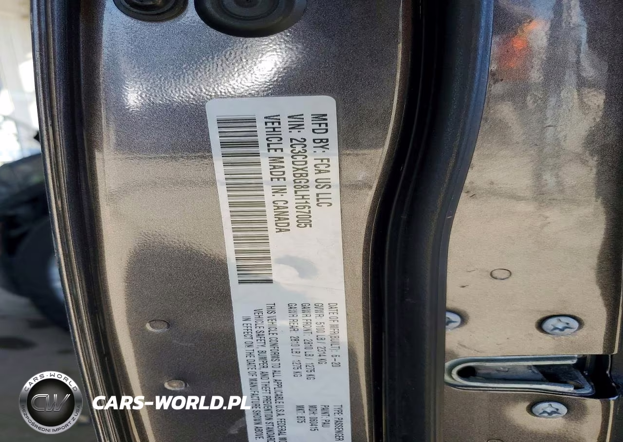 2020 Dodge Charger Sxt VIN:2C3CDXBG8LH167005 - 12