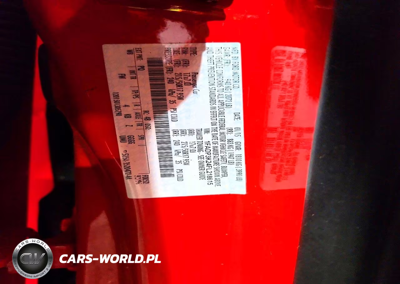 2015 Ford Focus Se VIN:1FADP3K24FL218615 - 12