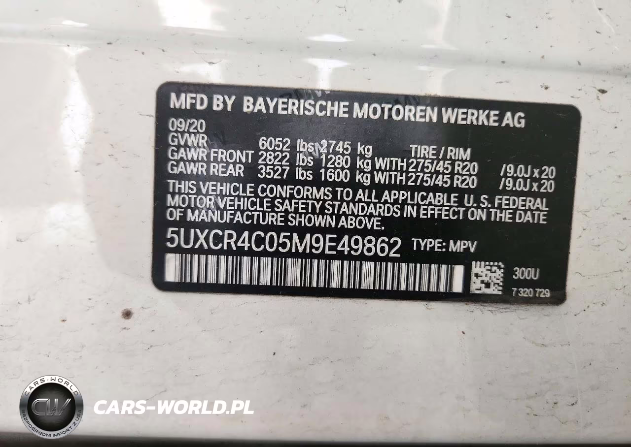 2021 BMW X5 Sdrive 40I VIN:5UXCR4C05M9E49862 - 14