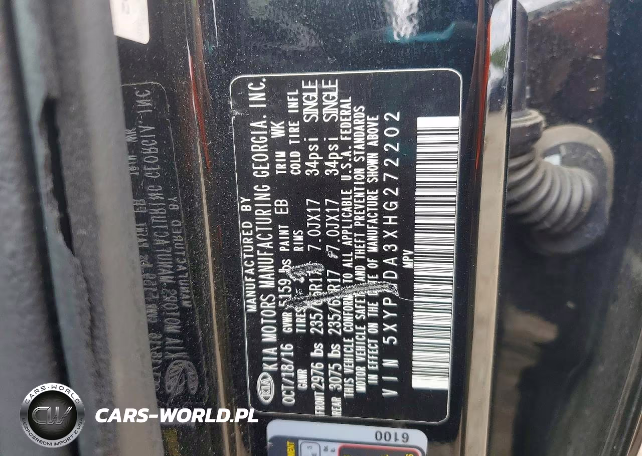 2017 Kia Sorento Lx VIN:5XYPGDA3XHG272202 - 12