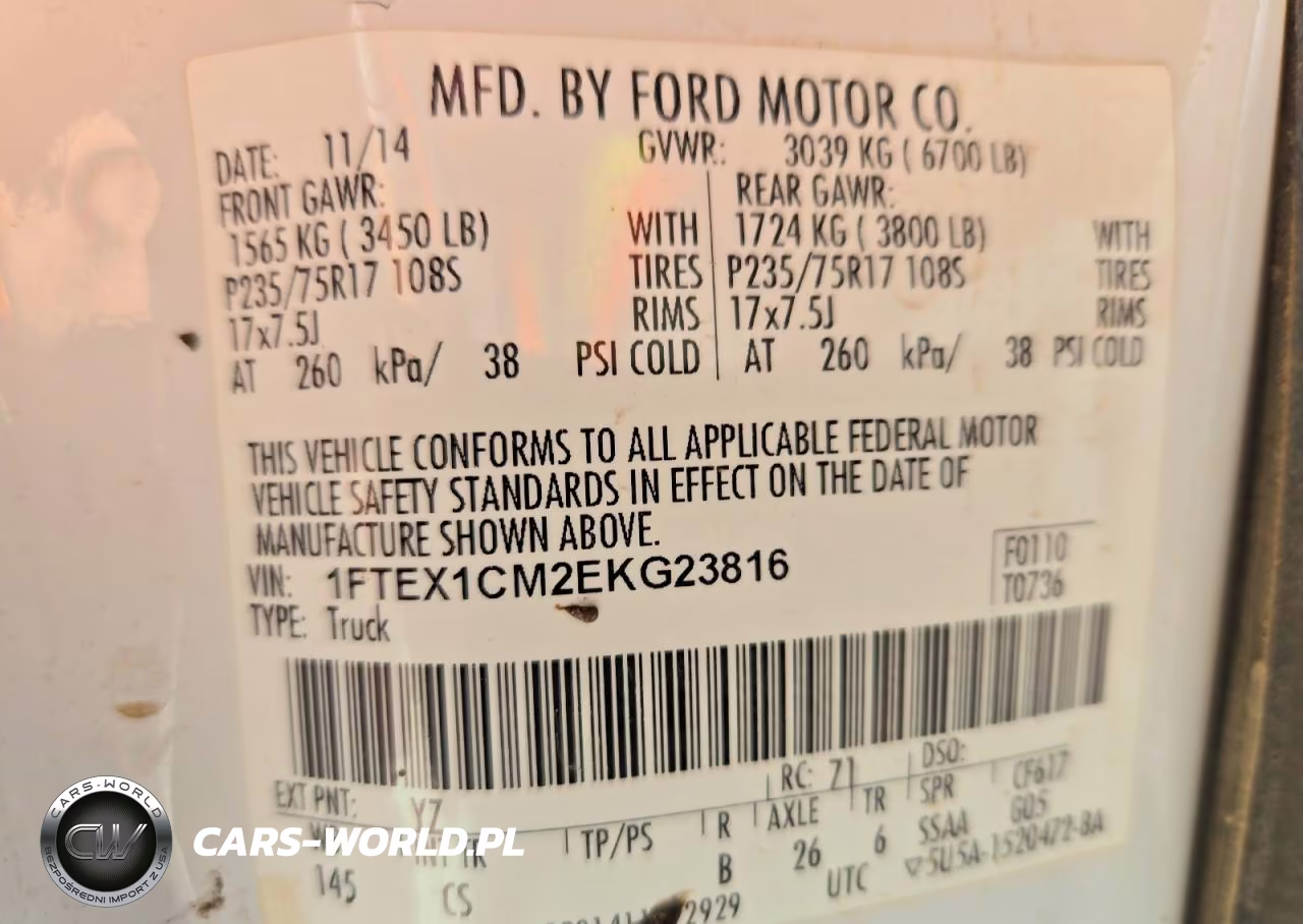 2014 Ford F150 Super Cab VIN:1FTEX1CM2EKG23816 - 12