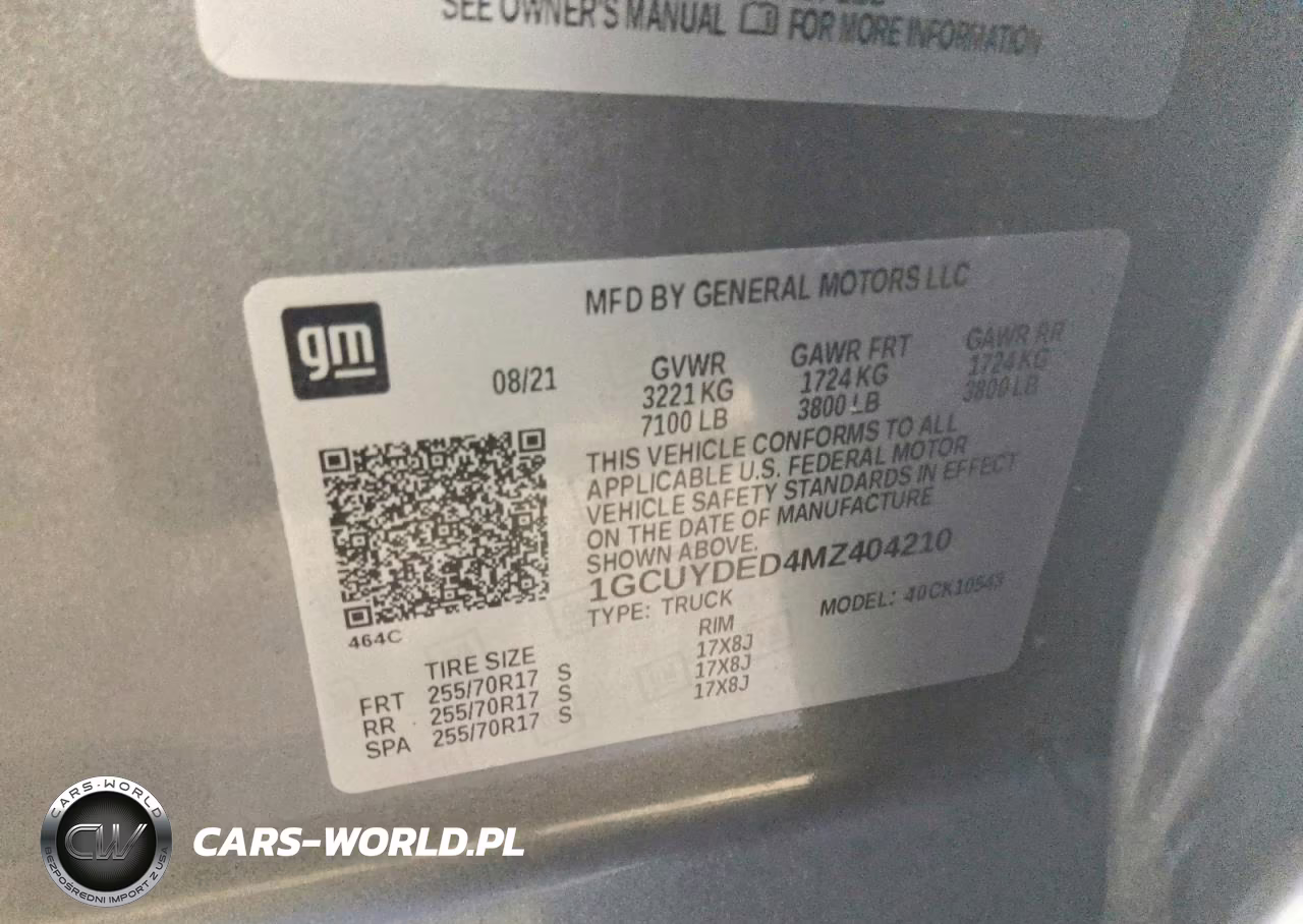 2021 Chevrolet Silverado K1500 Lt VIN:1GCUYDED4MZ404210 - 12