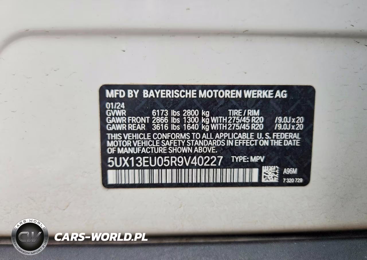 2024 BMW X5 Sdrive 40I VIN:5UX13EU05R9V40227 - 14