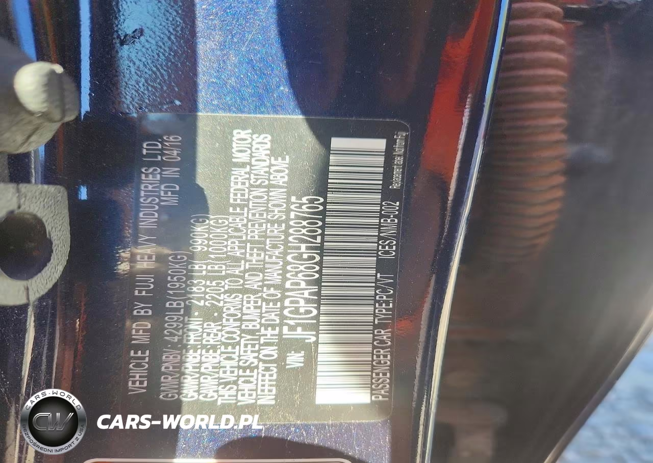 2016 Subaru Impreza Sport Premium VIN:JF1GPAP68GH288765 - 13
