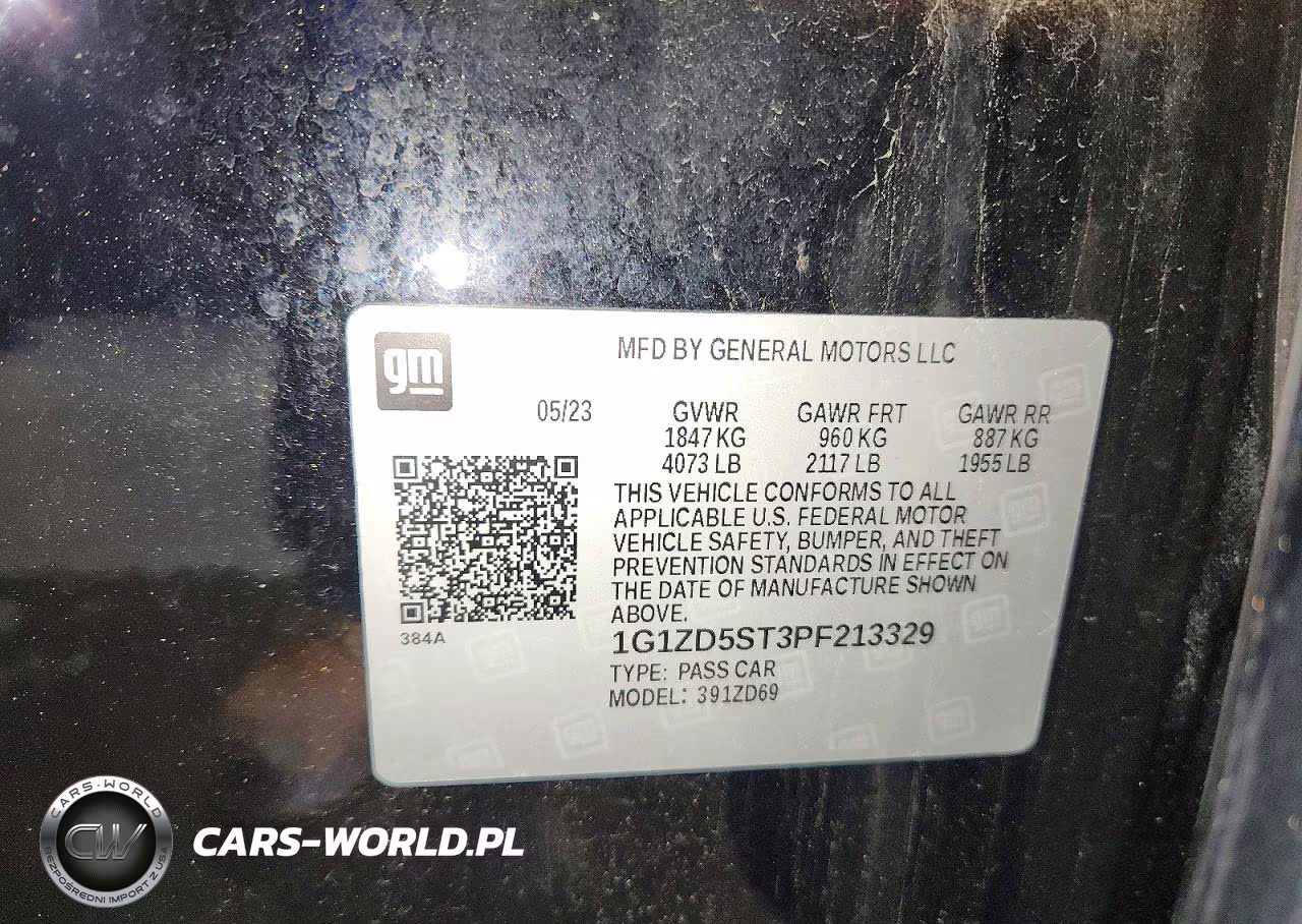 2023 Chevrolet Malibu Lt VIN:1G1ZD5ST3PF213329 - 12