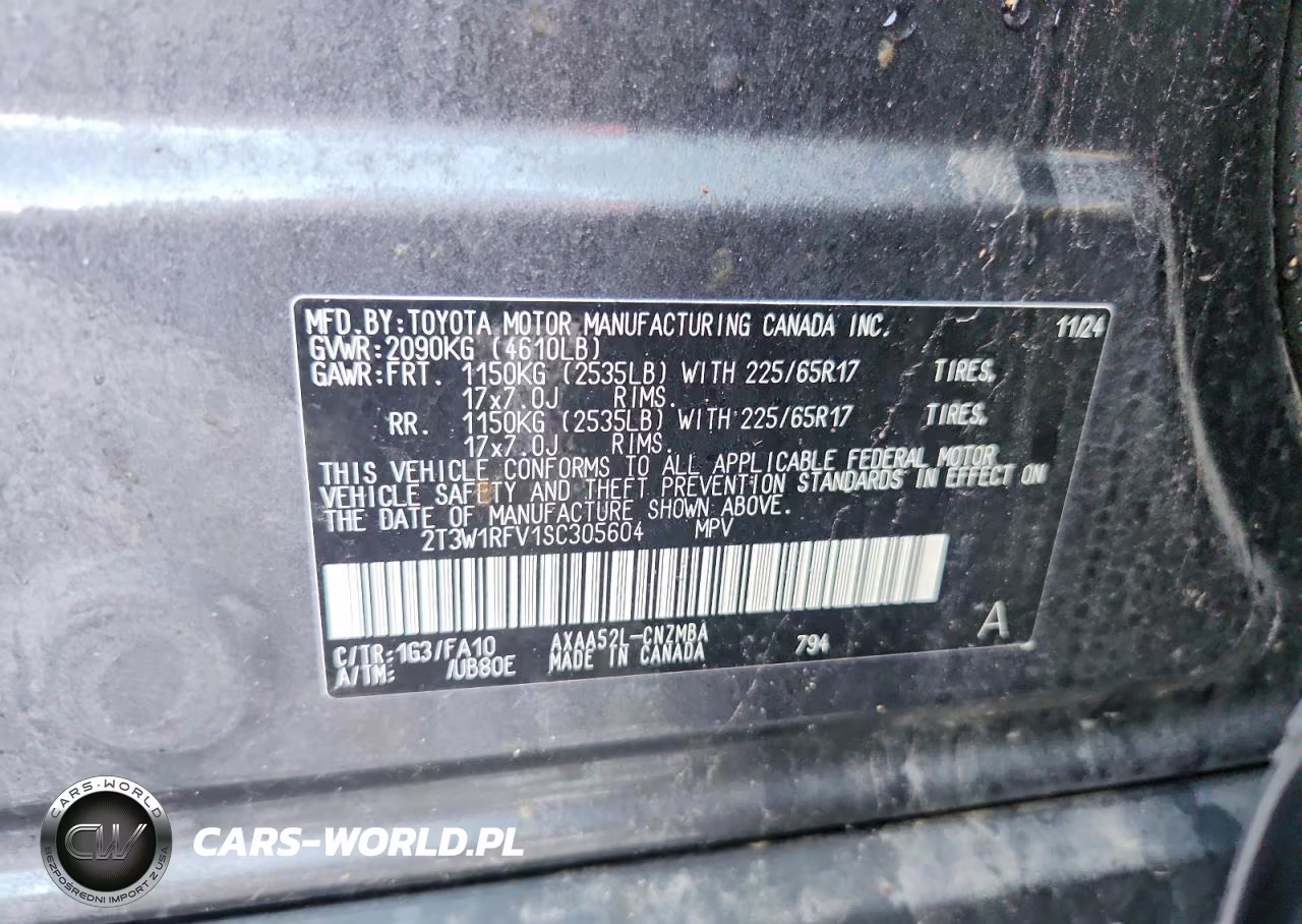 2025 Toyota Rav4 Xle VIN:2T3W1RFV1SC305604 - 13