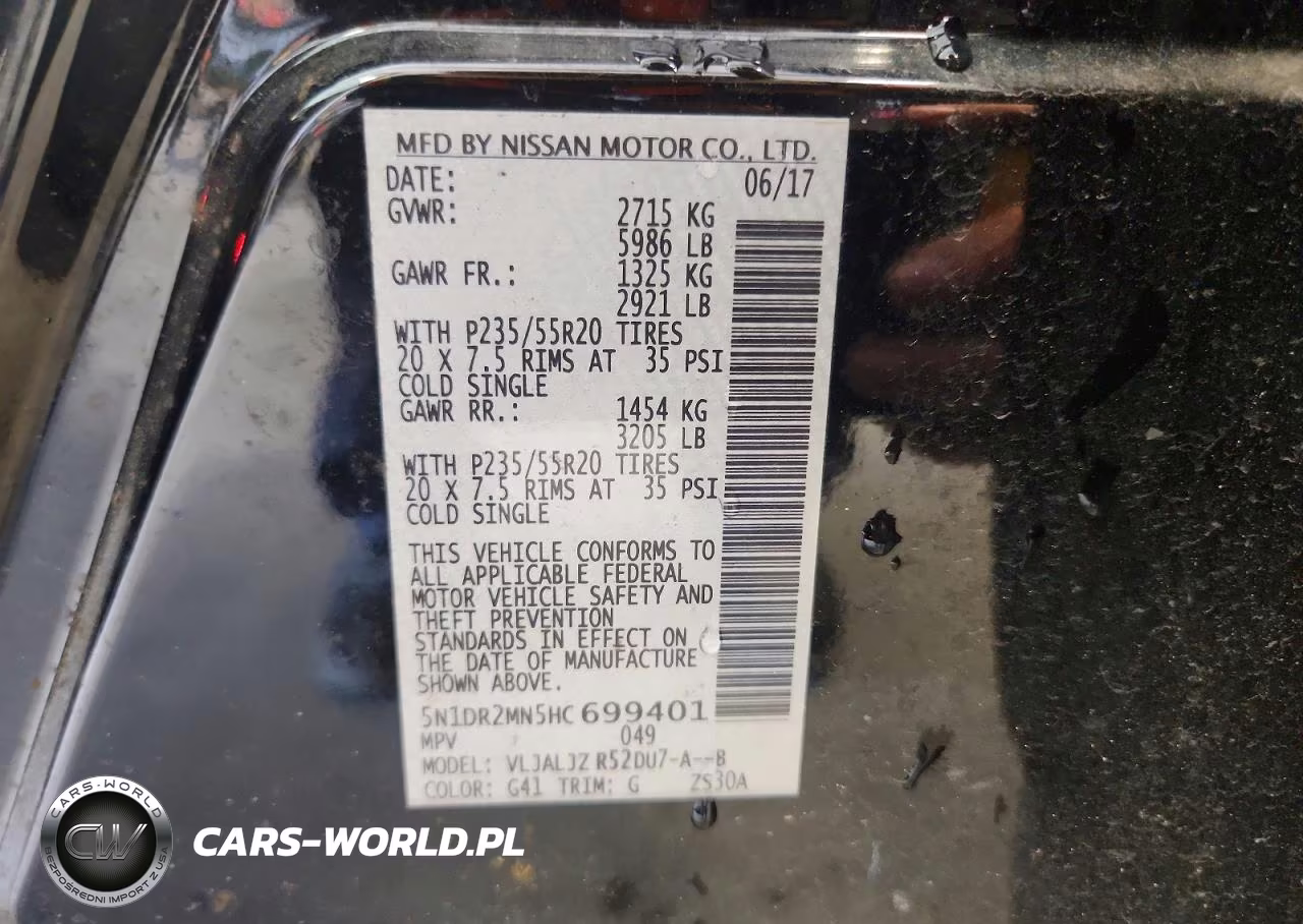 2017 Nissan Pathfinder Platinum VIN:5N1DR2MN5HC699401 - 13