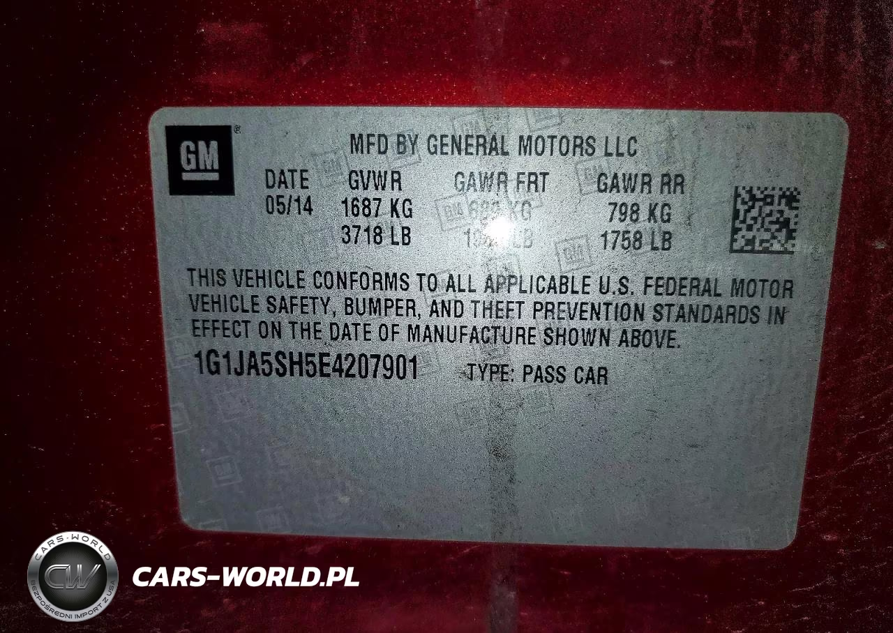2014 Chevrolet Sonic Ls VIN:1G1JA5SH5E4207901 - 12