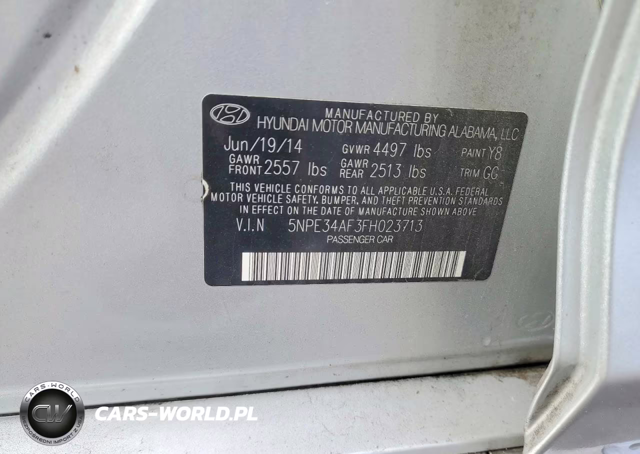 2015 Hyundai Sonata Sport VIN:5NPE34AF3FH023713 - 13