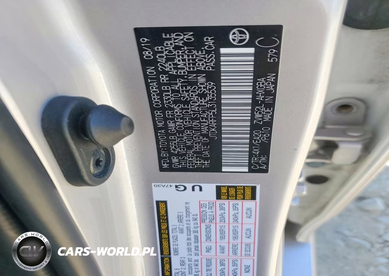 2020 TOYOTA PRIUS PRIME XLE VIN:JTDKARFP5L3135539 - 12