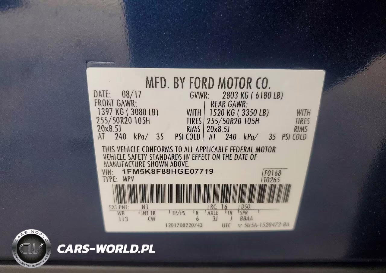 2017 Ford Explorer Limited VIN:1FM5K8F88HGE07719 - 13