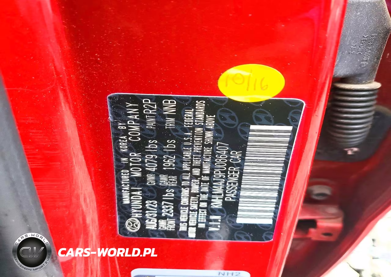 2023 Hyundai Elantra Hybrid Blue VIN:KMHLM4AJ9PU086407 - 13