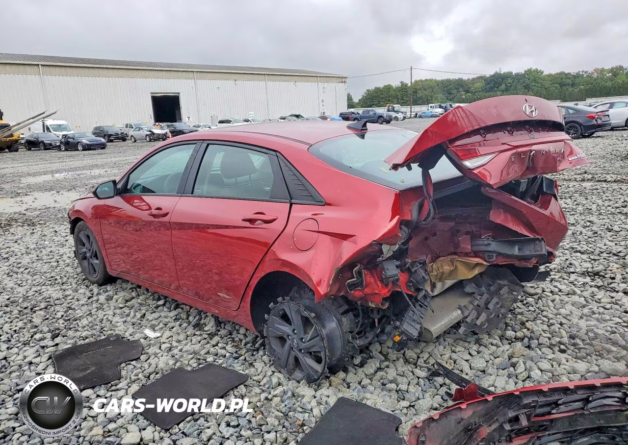 2023 Hyundai Elantra Hybrid Blue VIN:KMHLM4AJ9PU086407 - 2