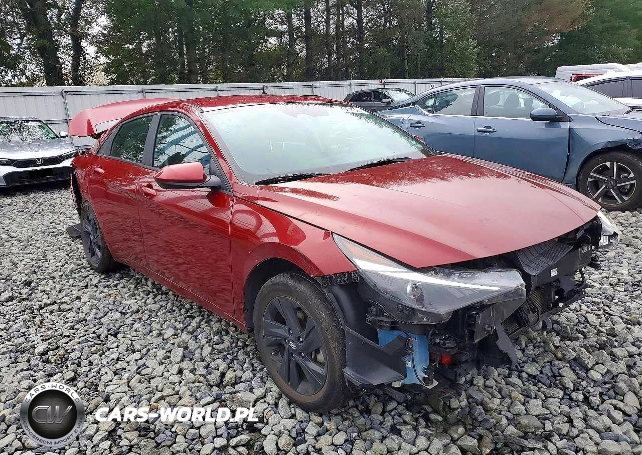 2023 Hyundai Elantra Hybrid Blue VIN:KMHLM4AJ9PU086407 - 4