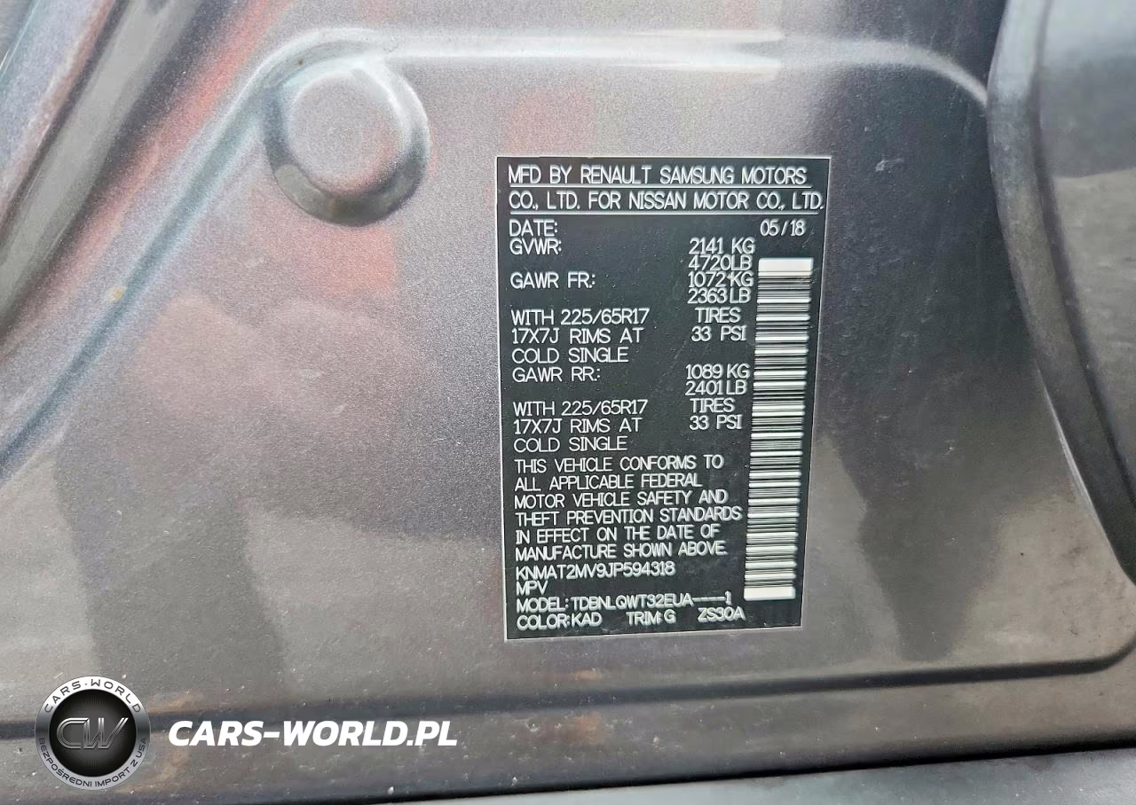 2018 Nissan Rogue Sv VIN:KNMAT2MV9JP594318 - 13