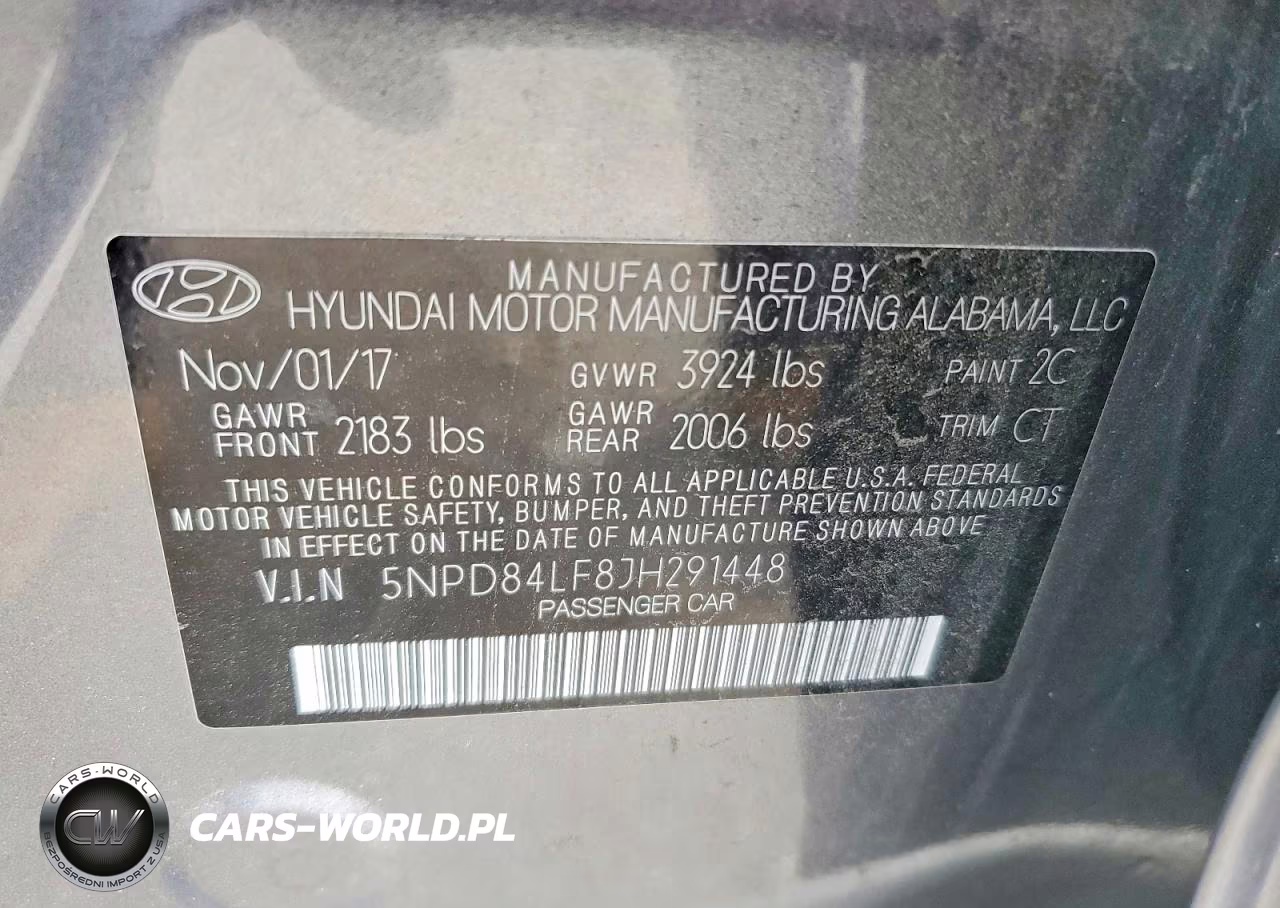 2018 Hyundai Elantra Limited VIN:5NPD84LF8JH291448 - 12