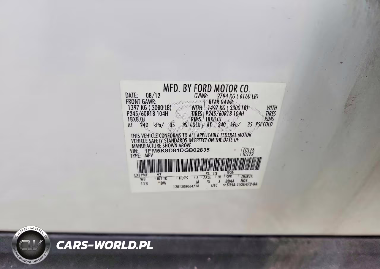 2013 Ford Explorer Xlt VIN:1FM5K8D81DGB02835 - 13