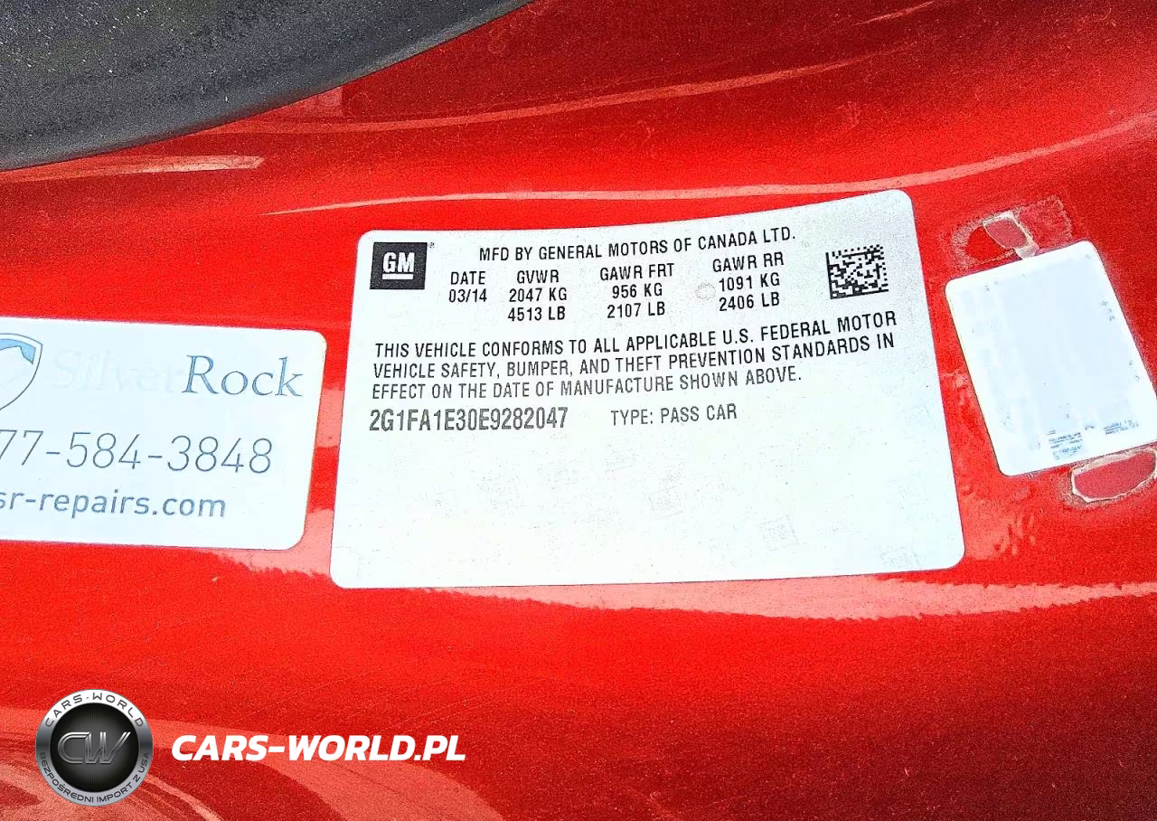 2014 Chevrolet Camaro Ls VIN:2G1FA1E30E9282047 - 12