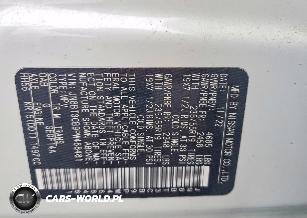 2023 Nissan Rogue Sl VIN:JN8BT3CB9PW468481 - 14