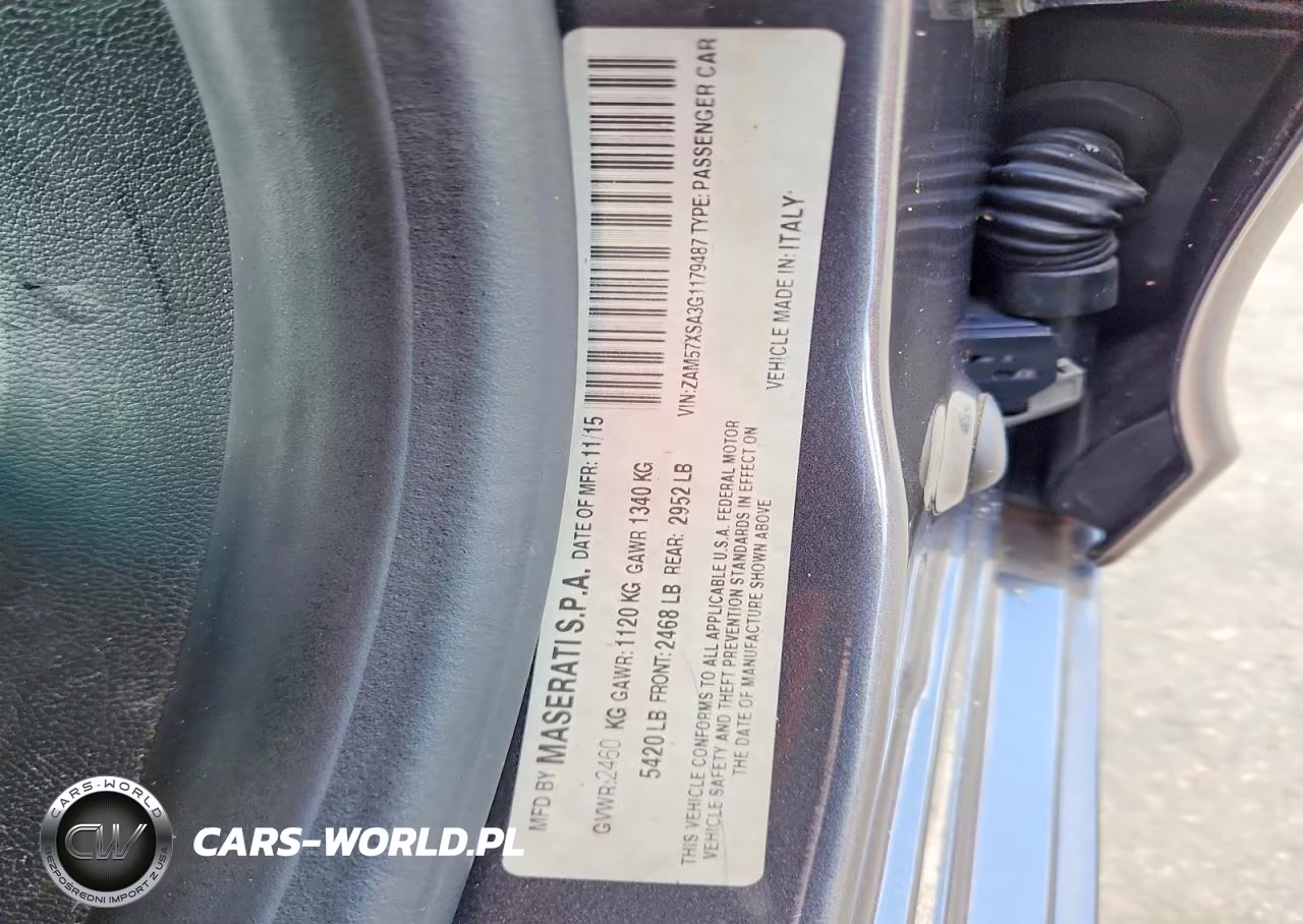 2016 Maserati Ghibli VIN:ZAM57XSA3G1179487 - 12