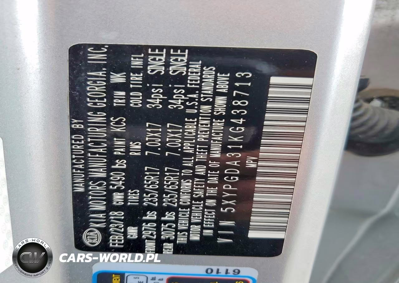 2019 Kia Sorento Lx VIN:5XYPGDA31KG438713 - 13