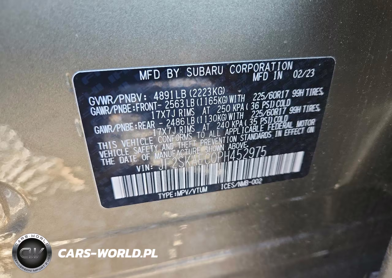 2023 Subaru Forester Premium VIN:JF2SKAEC0PH452975 - 13