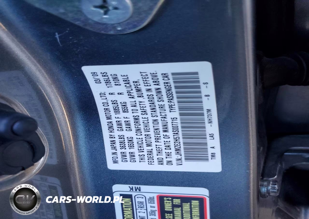 2010 Honda Insight Lx VIN:JHMZE2H57AS007715 - 12