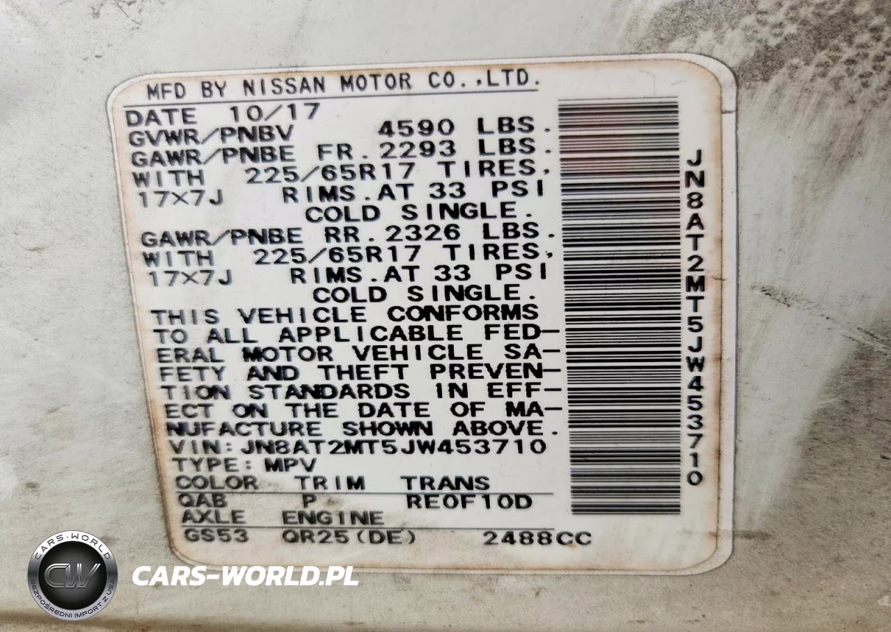2018 Nissan Rogue Sv VIN:JN8AT2MT5JW453710 - 13