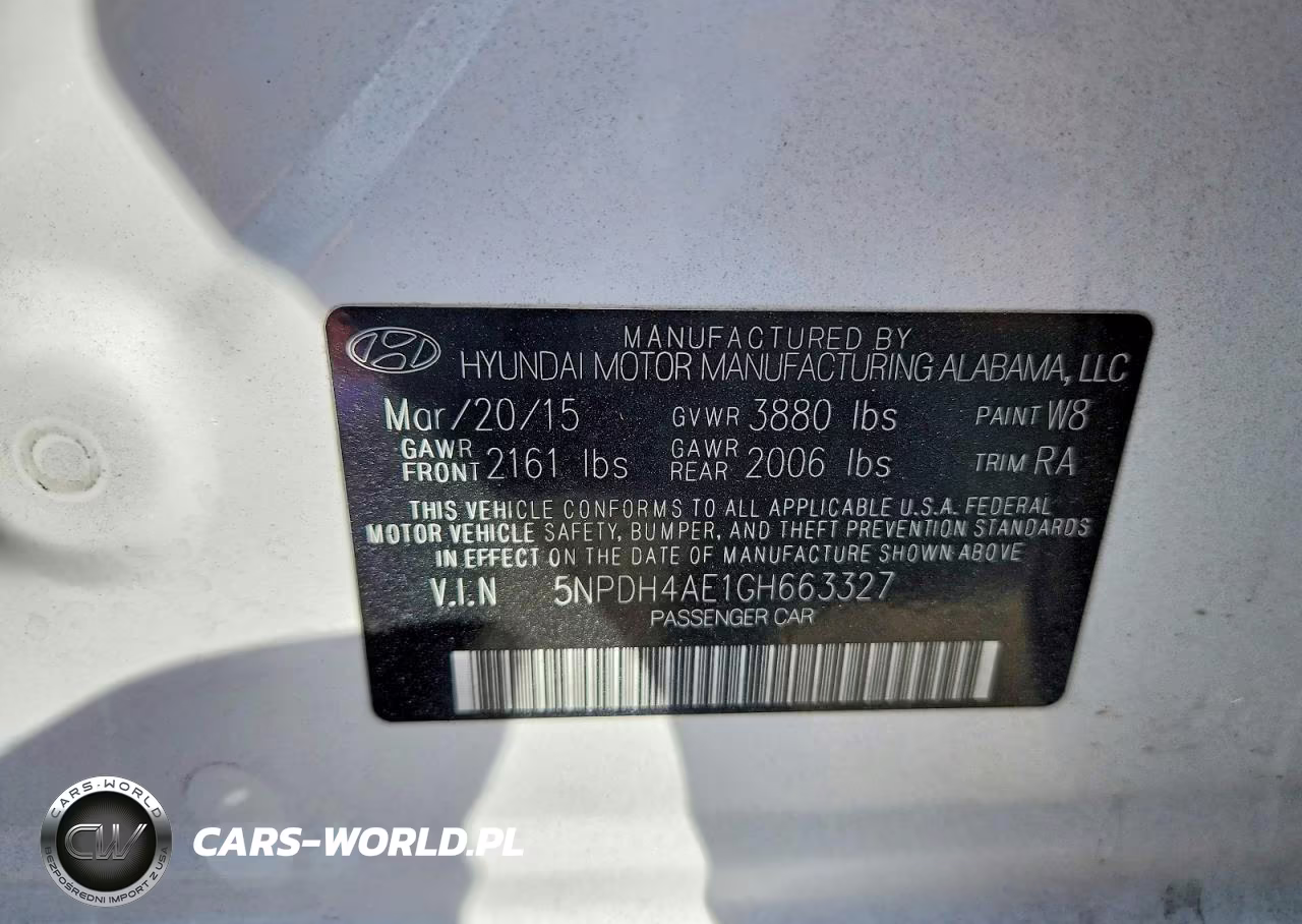 2016 Hyundai Elantra Se VIN:5NPDH4AE1GH663327 - 13