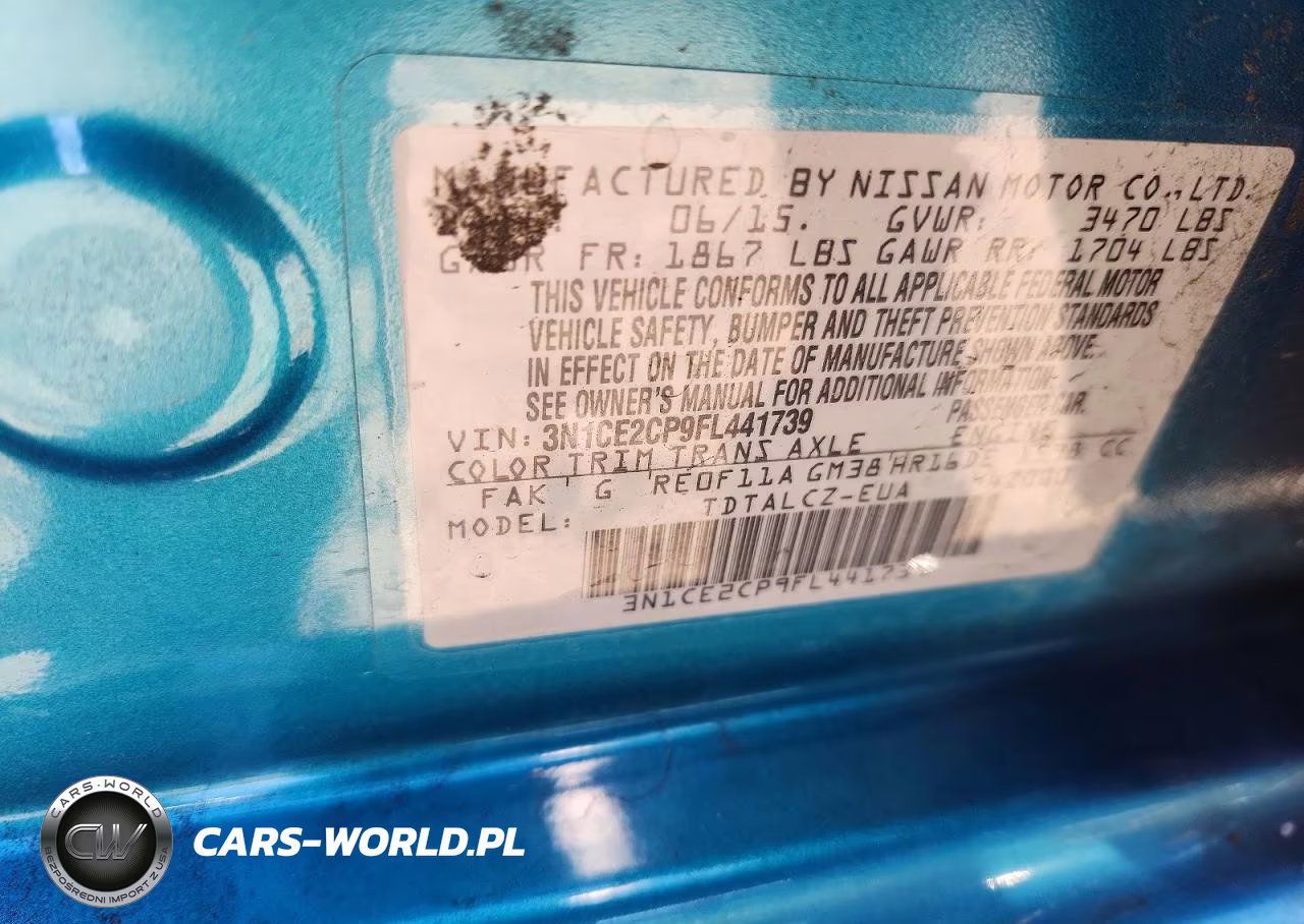 2015 Nissan Versa Note S Plus VIN:3N1CE2CP9FL441739 - 13