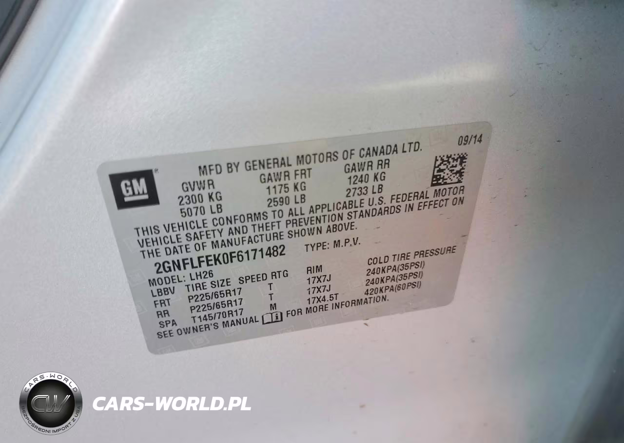 2015 Chevrolet Equinox Lt VIN:2GNFLFEK0F6171482 - 13