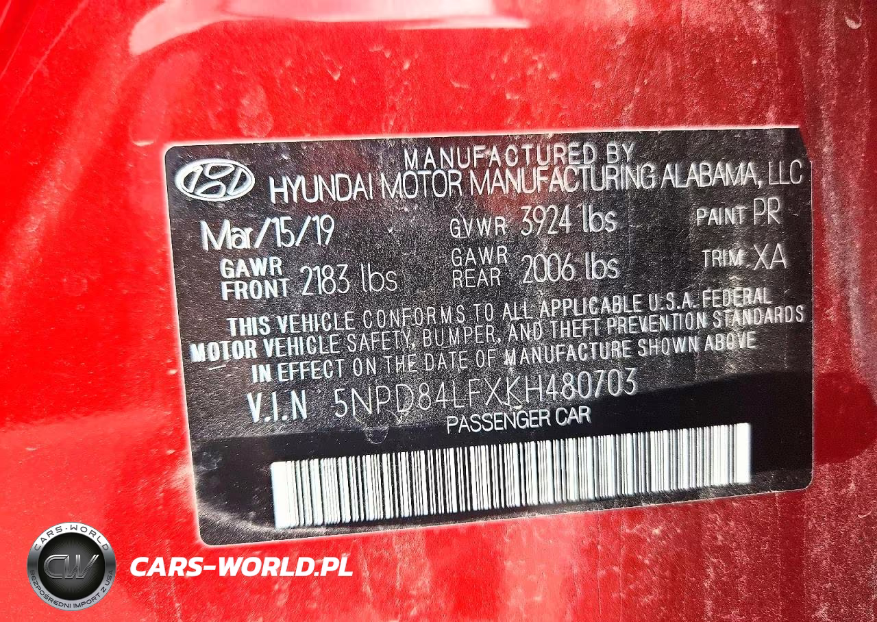 2019 Hyundai Elantra Sel VIN:5NPD84LFXKH480703 - 13