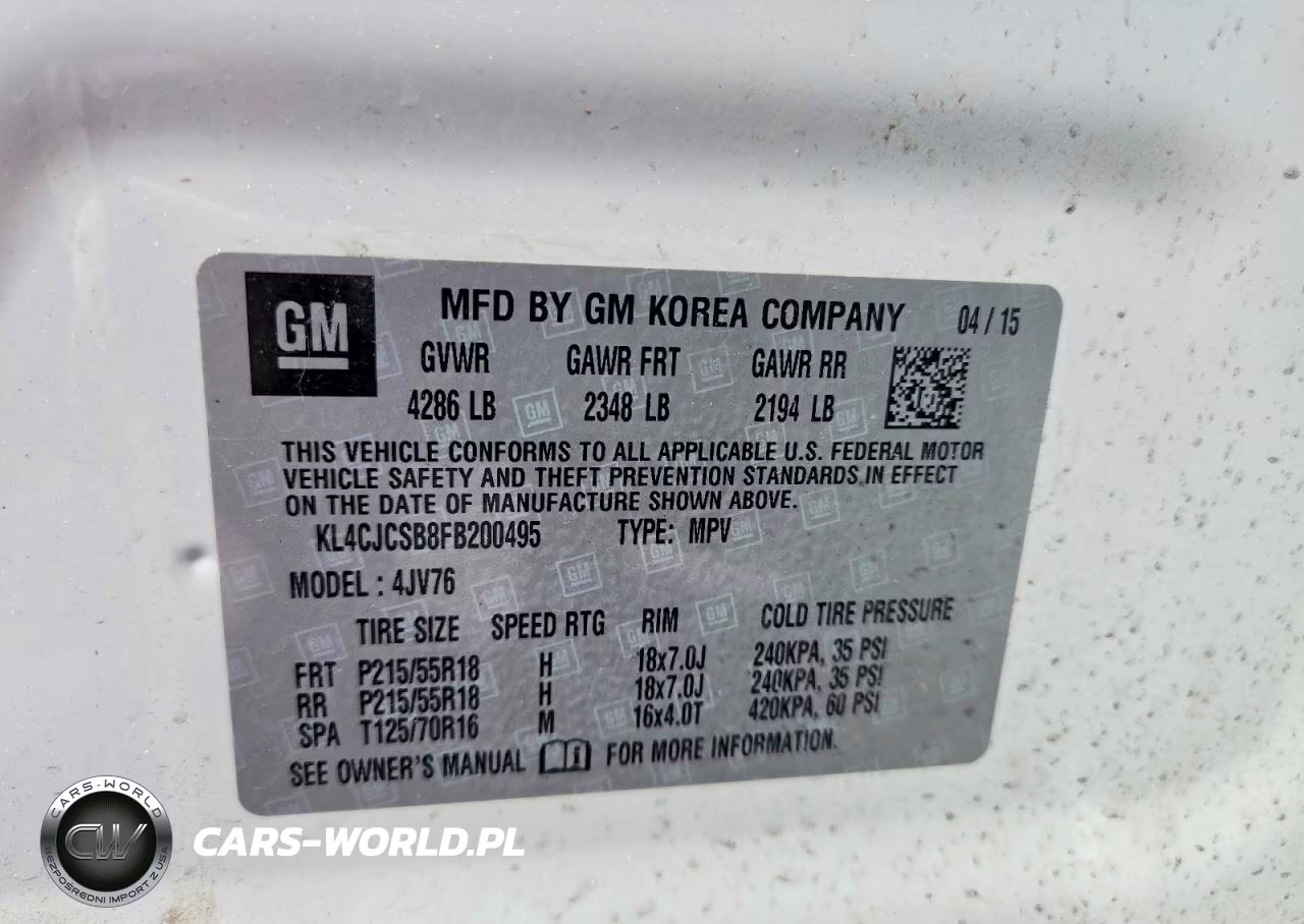 2015 Buick Encore VIN:KL4CJCSB8FB200495 - 14