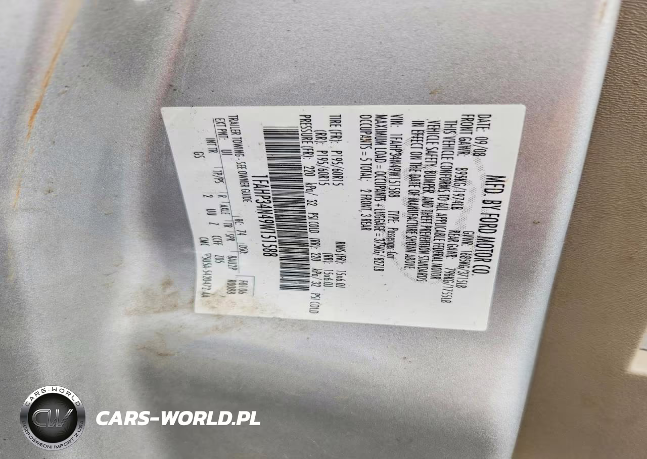 2009 Ford Focus VIN:1FAHP34N49W151588 - 12