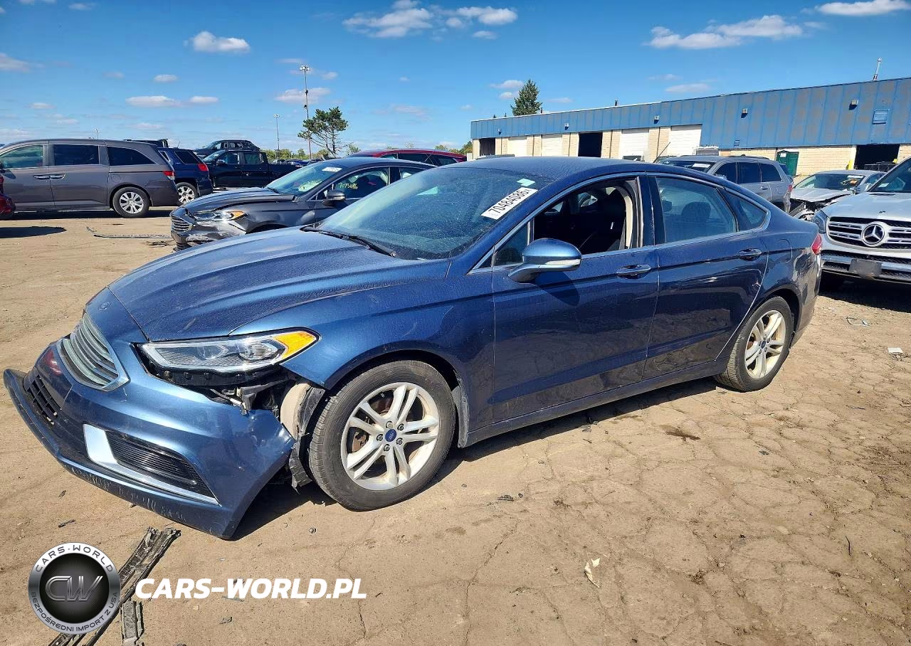 2018 Ford Fusion Se VIN:3FA6P0HDXJR266792 - 1