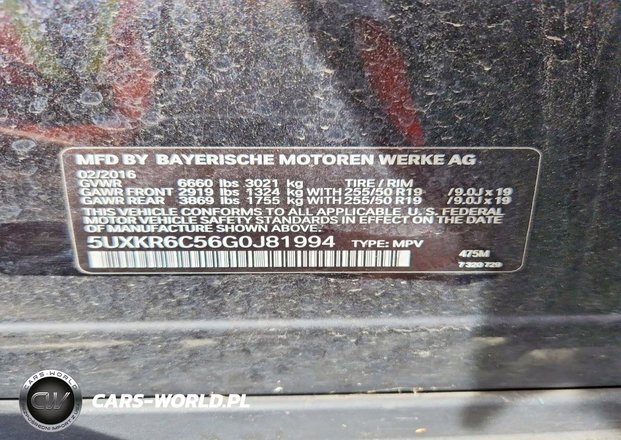 2016 BMW X5 xDrive50I VIN:5UXKR6C56G0J81994 - 13