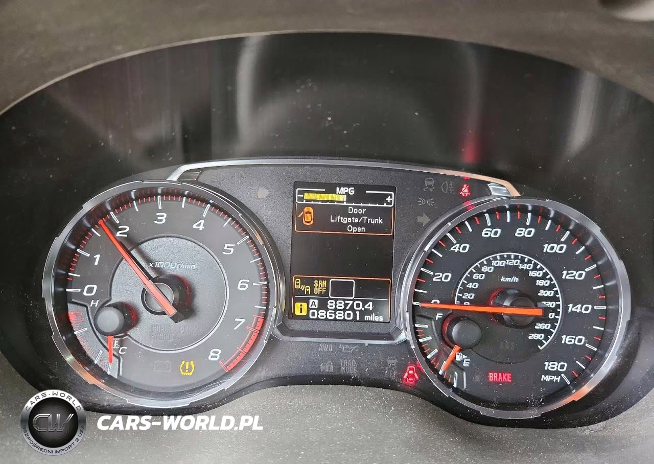 2018 Subaru Wrx Limited VIN:JF1VA1H63J9835434 - 9