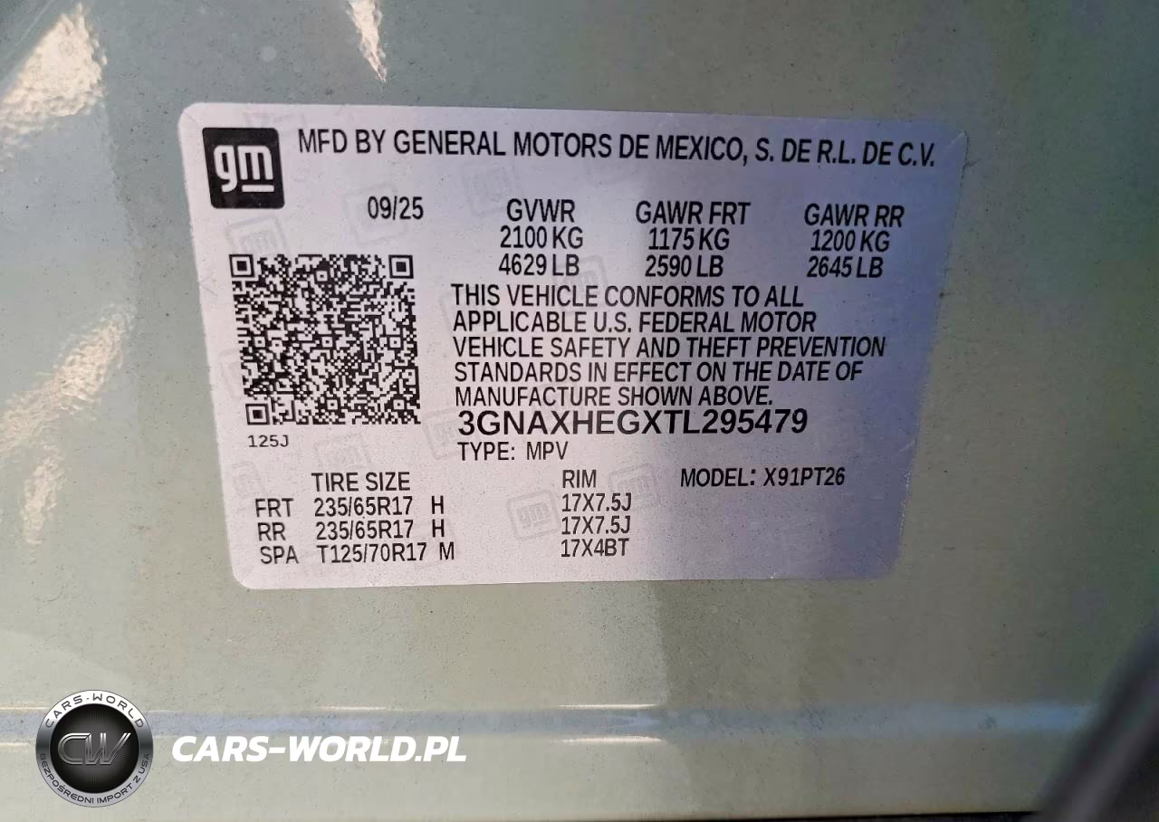 2026 Chevrolet Equinox Lt VIN:3GNAXHEGXTL295479 - 14