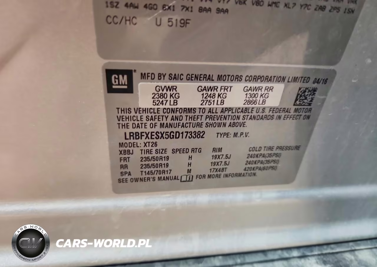 2016 Buick Envision Premium VIN:LRBFXESX5GD173382 - 13