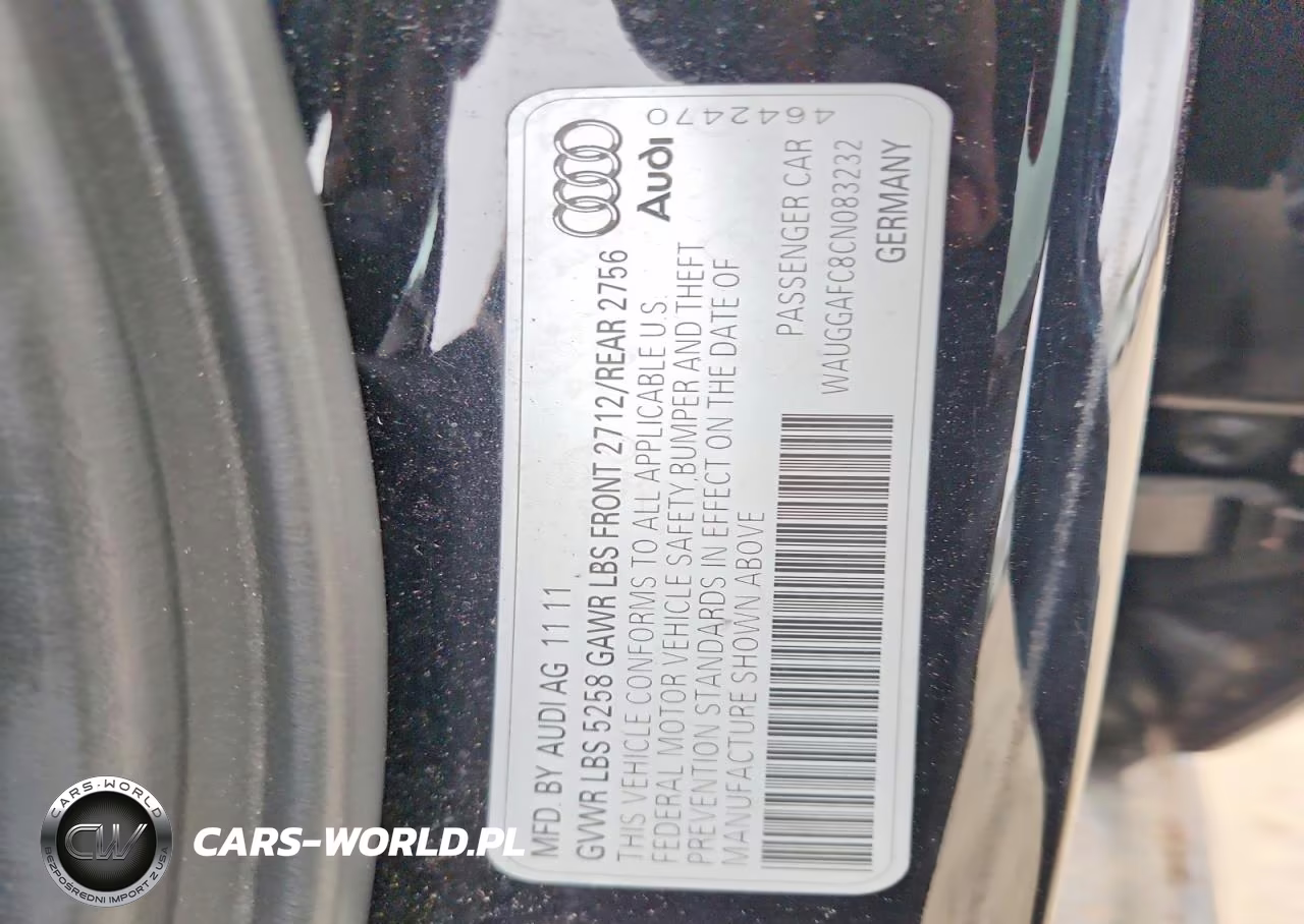 2012 Audi A6 Premium Plus VIN:WAUGGAFC8CN083232 - 12