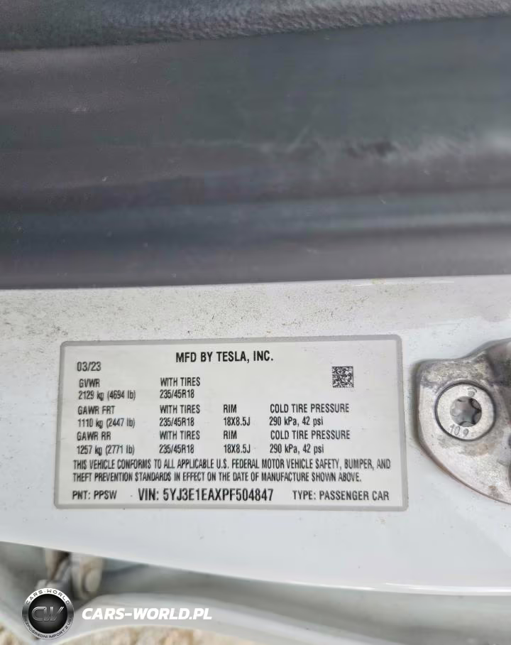 2023 Tesla Model 3 VIN:5YJ3E1EAXPF504847 - 13